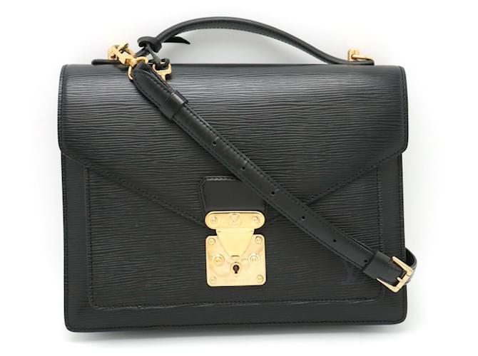 Louis Vuitton Monceau Schwarz Leder  ref.1393016