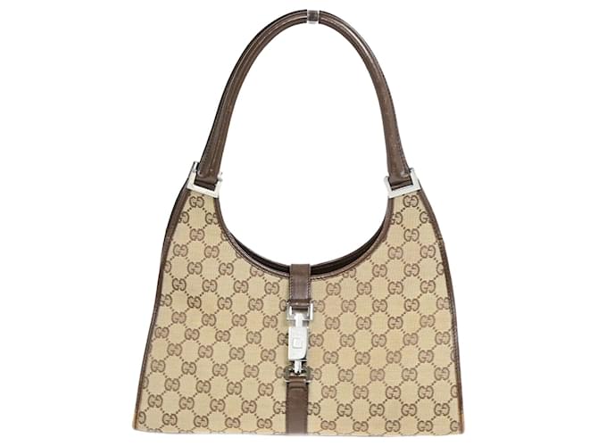 Gucci Jackie Toile Marron  ref.1393036