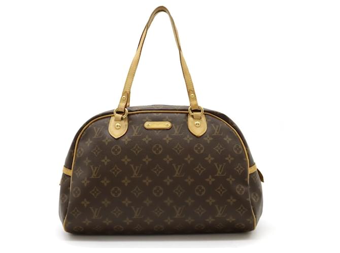 Louis Vuitton Montorgueil Schwarz Leinwand  ref.1393037