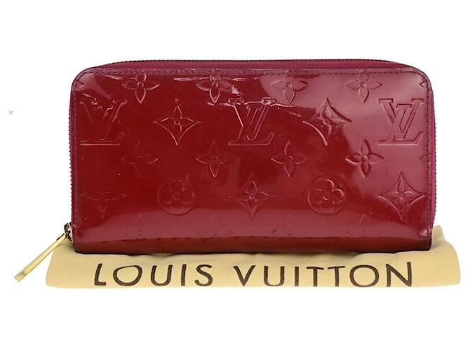 Louis Vuitton Zippy Wallet Cuir vernis Rose  ref.1393063