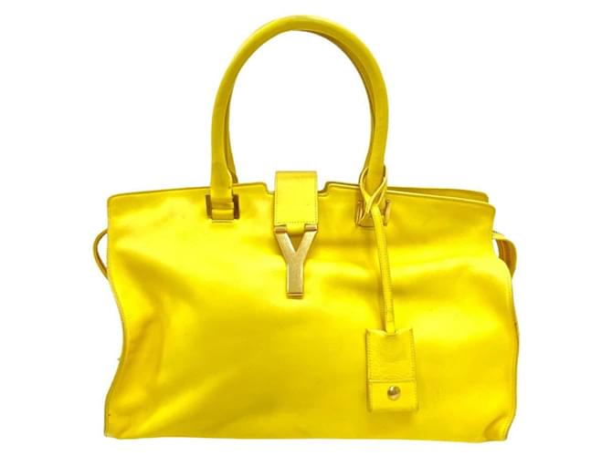 Saint Laurent chyc Yellow Leather  ref.1393207