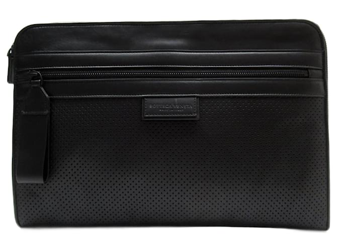 Bottega Veneta Black Leather  ref.1393208