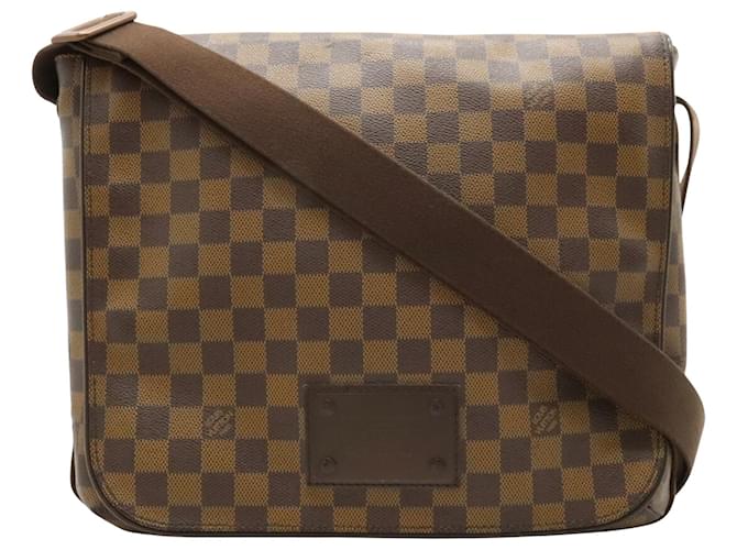 Louis Vuitton Brooklyn Braun Leinwand  ref.1393226