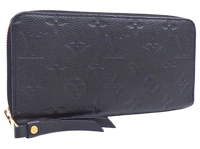 Louis Vuitton Zippy Wallet Cuir Noir  ref.1393257