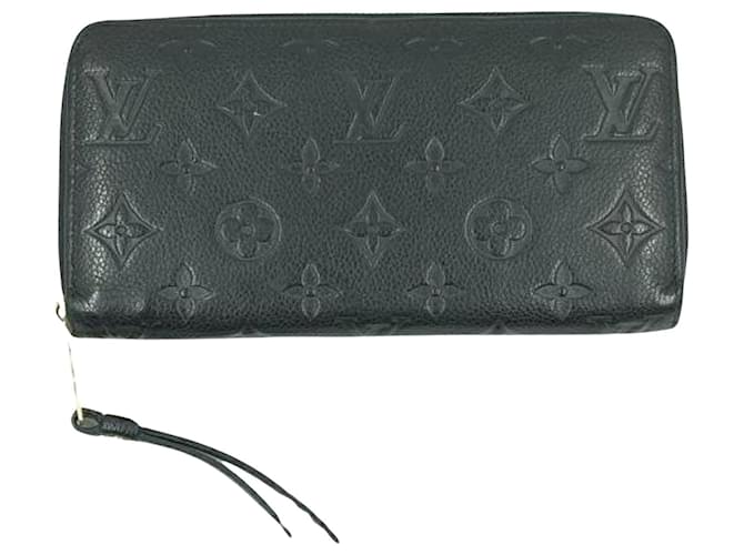 Louis Vuitton Zippy Wallet Cuir Noir  ref.1393309