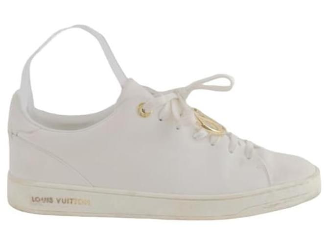 Louis Vuitton Sneakers aus Leder Weiß  ref.1393325