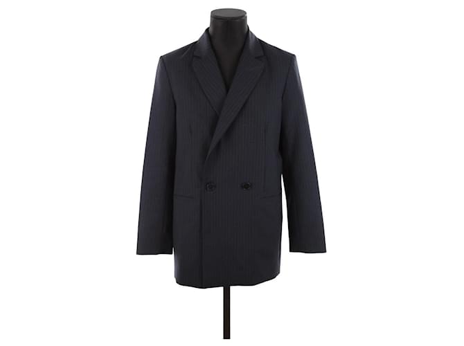 Maje Blazer Navy blue Polyester  ref.1393328