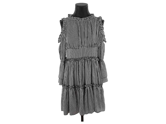 Maje Black dress Polyester  ref.1393329