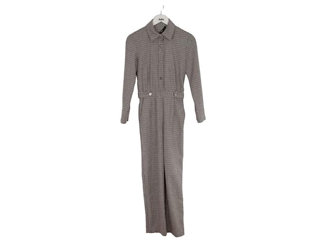 Maje Wool jumpsuit Grey  ref.1393334