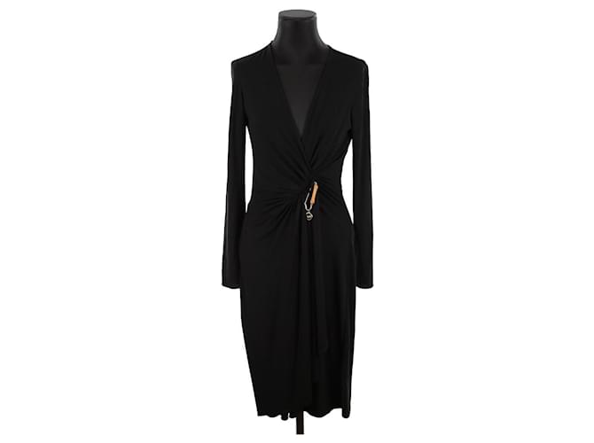 Gucci Vestido negro Viscosa  ref.1393341