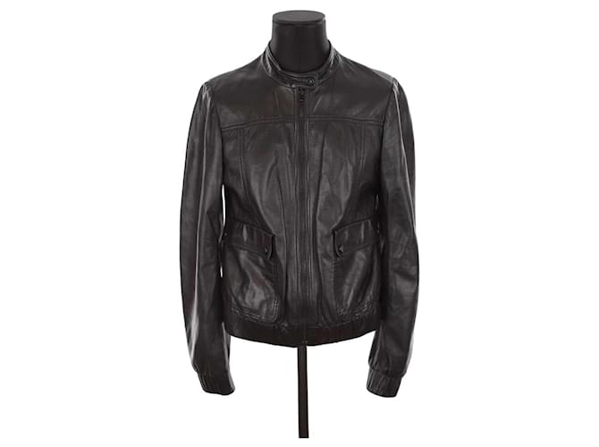 Joseph Leather jacket Black  ref.1393348