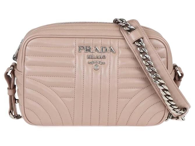 Sac à bandoulière Prada Beige Mix Matelasse Diagramme Cuir  ref.1393419