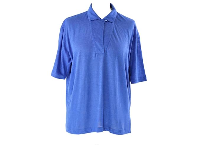 Polo Loro Piana Azul Linho  ref.1393441