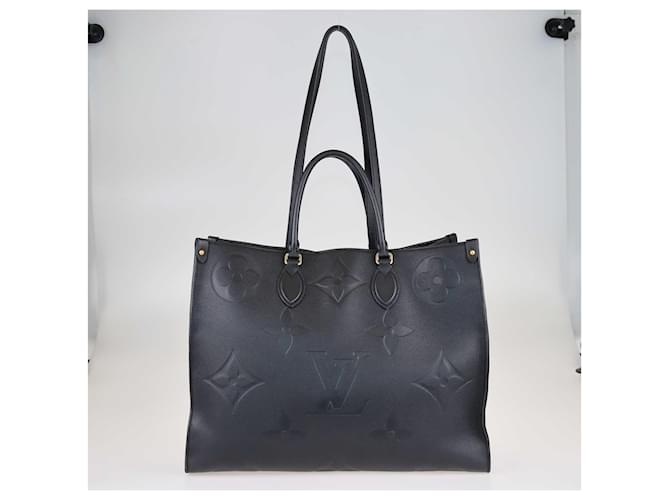Louis Vuitton Black Monogram OnTheGo GM Bag Leather  ref.1393443