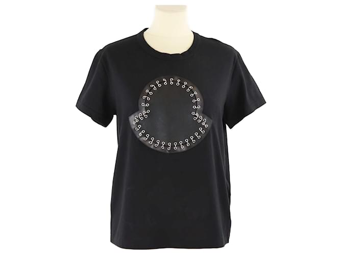 Moncler camiseta negra Kei Ninomiya Negro Algodón  ref.1393445