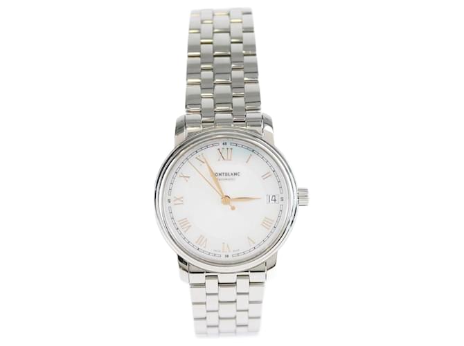 Montblanc Madreperla Acero Inoxidable Tradition 114367 Reloj para Mujer 32 mm  ref.1393459