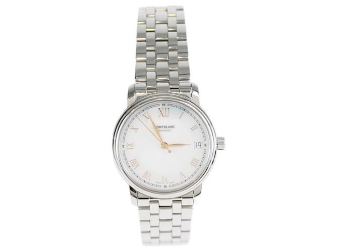 Montblanc Mother Of Pearl Stainless Steel Tradition 114367 Women's Watch 32 mm  ref.1393459