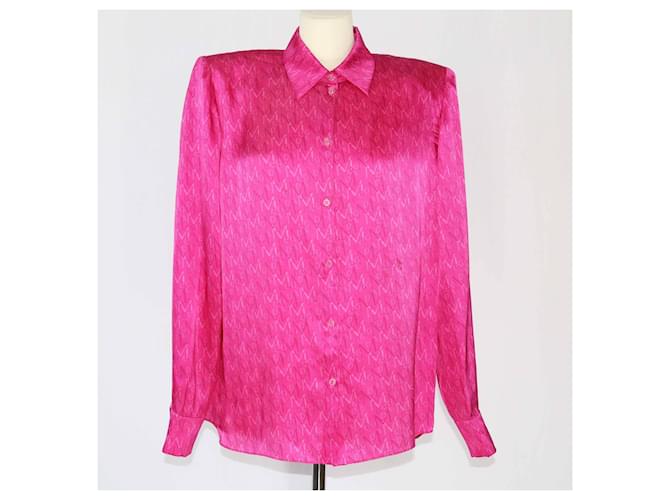 Maglia a maniche lunghe jacquard rosa Magda Butrym Seta  ref.1393474