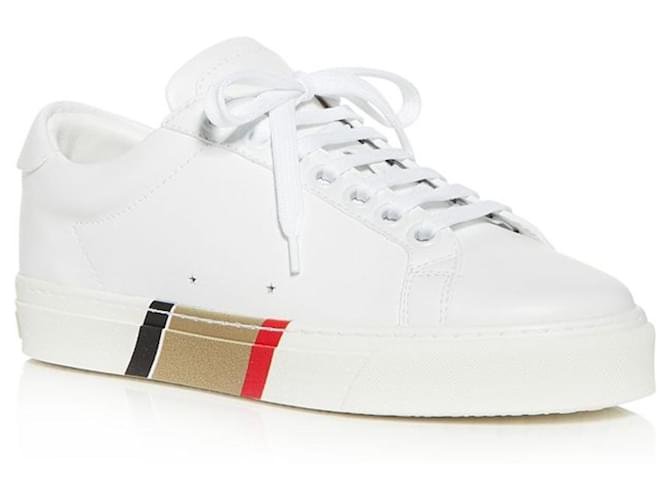 Burberry Sneakers White Leather  ref.1393532