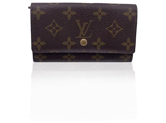 Louis Vuitton Portefeuille Vintage Monogram Porte Monnaie M61735 Toile Marron  ref.1393539