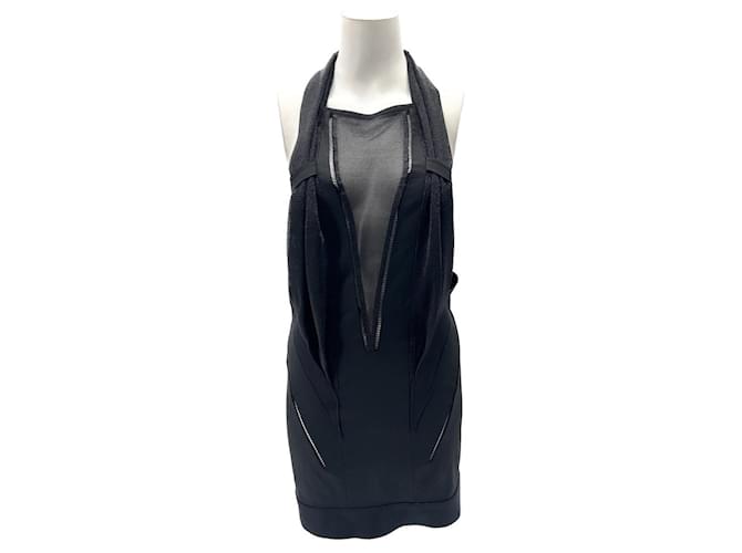 ANTHONY VACCARELLO  Dresses T.FR 38 Polyester Black  ref.1393547