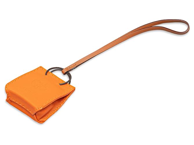 Hermès Orange Milo Swift Sac Bag Charm Leather Pony-style calfskin  ref.1393594