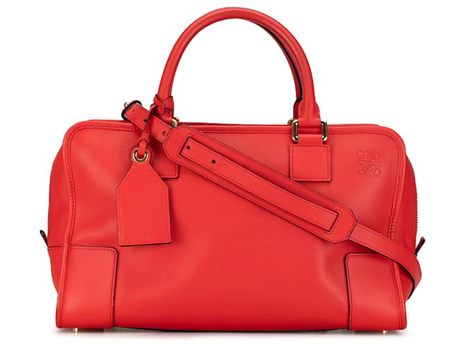 LOEWE Couro Vermelho Amazona 36 Bezerro-como bezerro  ref.1393595