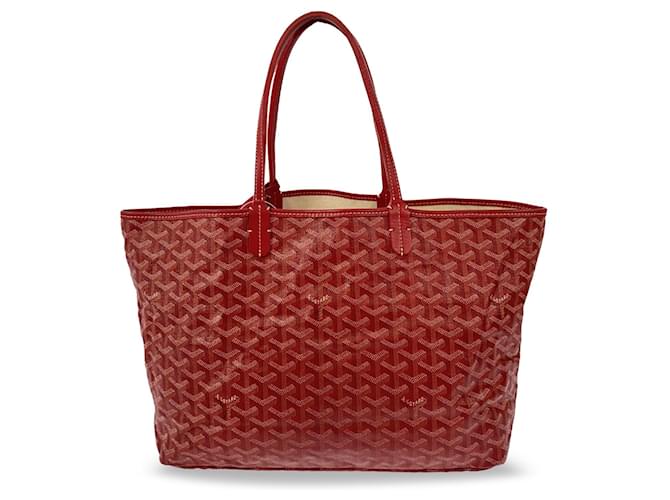 Goyard Rouge Goyardine Saint Louis PM Veau façon poulain Tissu  ref.1393601