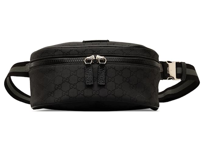 Gucci – Schwarze Gürteltasche aus GG-Nylongewebe Tuch  ref.1393680