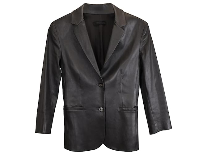 The Row Essentials Nolbon Jacket In Black Leather  ref.1393710