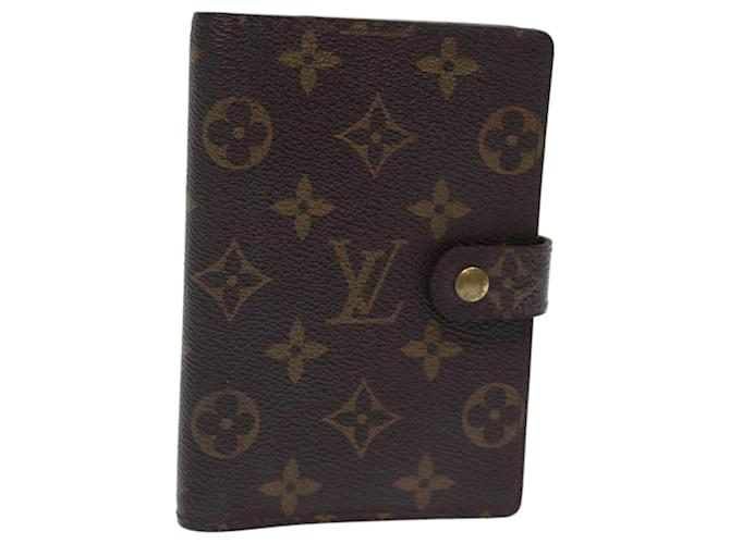 LOUIS VUITTON Monogram Agenda PM Day Planner Cover R20005 Autenticação de LV mr160 Monograma Lona  ref.1393760