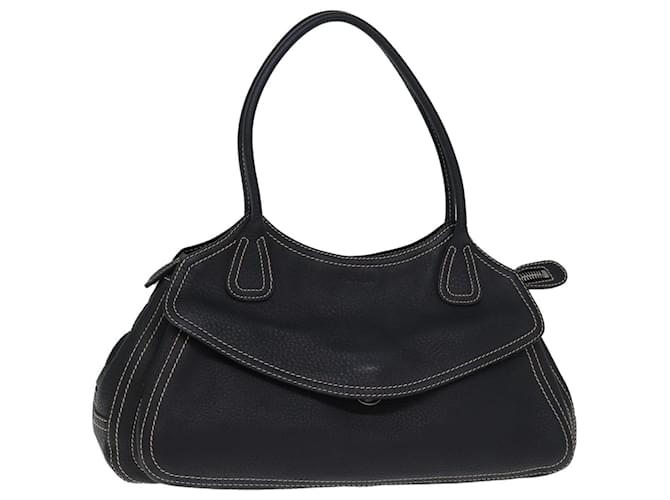 PRADA Hand Bag Leather Black Auth yk12414  ref.1393766