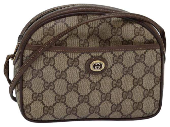 GUCCI GG Supreme Shoulder Bag PVC Beige 116 02 607 Auth yk12594  ref.1393783