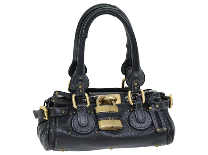 Chloé Chloe Paddington Hand Bag Leather Black Auth yk12544  ref.1393786