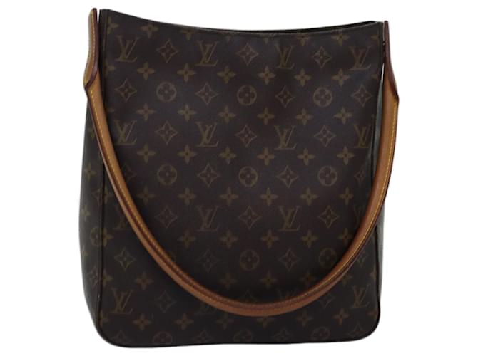 Looping Bolsa de ombro GM com monograma LOUIS VUITTON M51145 Autenticação de LV 75087 Lona  ref.1393794