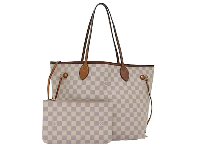 LOUIS VUITTON Damier Azur Neverfull MM Tote Bag N41605 LV Auth 74335  ref.1393833