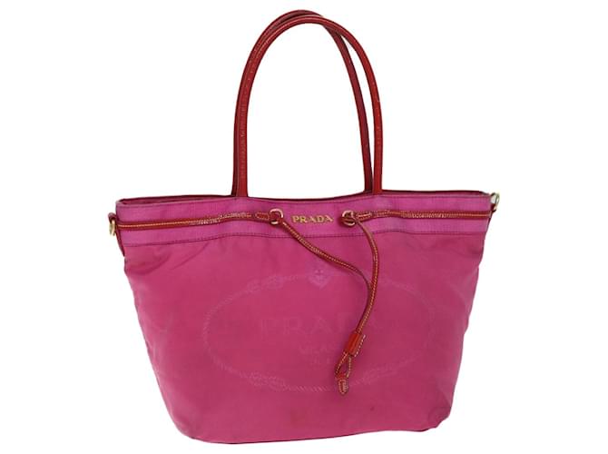 PRADA Tote Bag Nylon Pink Auth bs14285  ref.1393835
