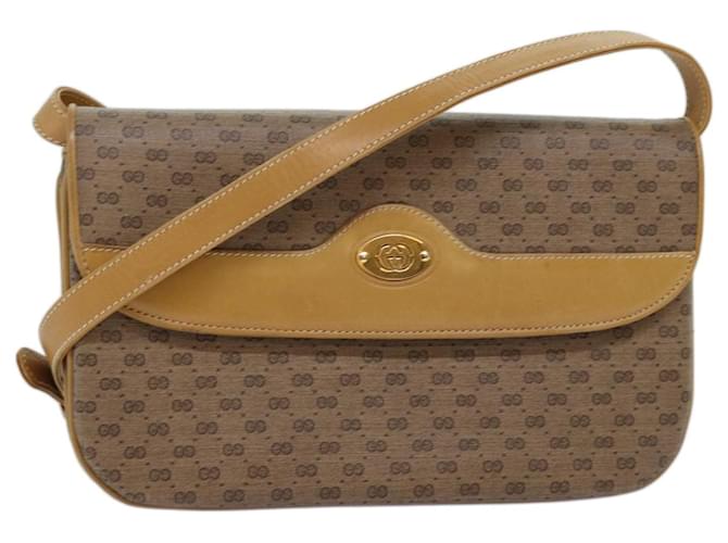 Bolsa de ombro GUCCI Micro GG Supreme PVC Bege 004 106 0024 Autenticação12533  ref.1393840