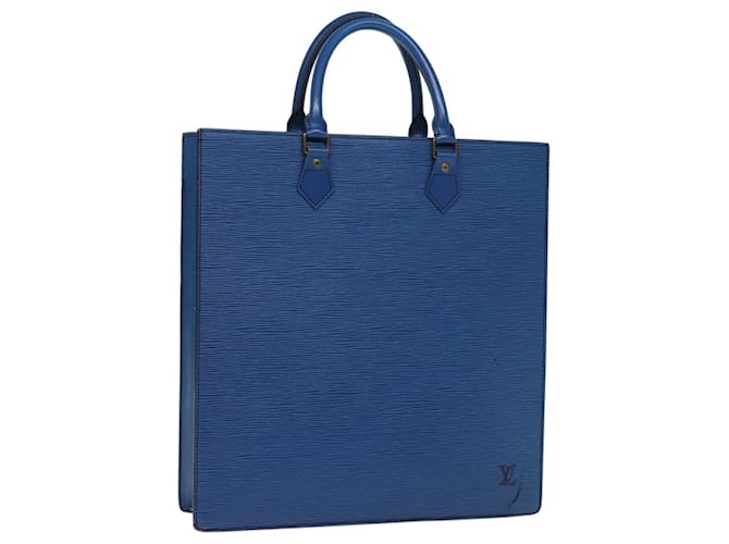LOUIS VUITTON Epi Sac Plat Hand Bag Blue M52075 LV Auth 74512 Leather  ref.1393850