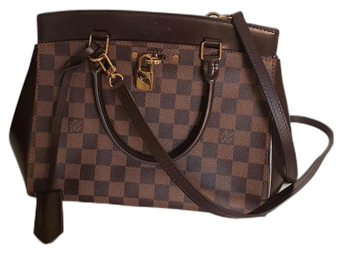 Louis Vuitton Rivoli BB Marrone scuro Pelle  ref.1393906