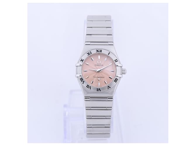 Omega Constellation Mini 1562.62 58948256 SS QZ Pink-Face Watch Steel  ref.1393924