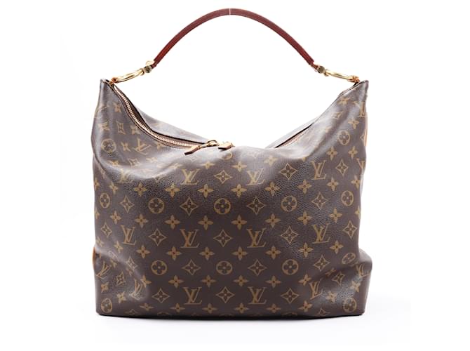 Bolsa de ombro Louis Vuitton Monograma Shuri MM M40587 Marrom Couro  ref.1393933