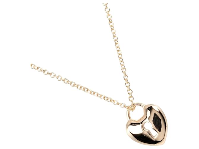 Tiffany & Co Heart Lock Pendant Necklace Metal Necklace in Excellent condition  ref.1394044