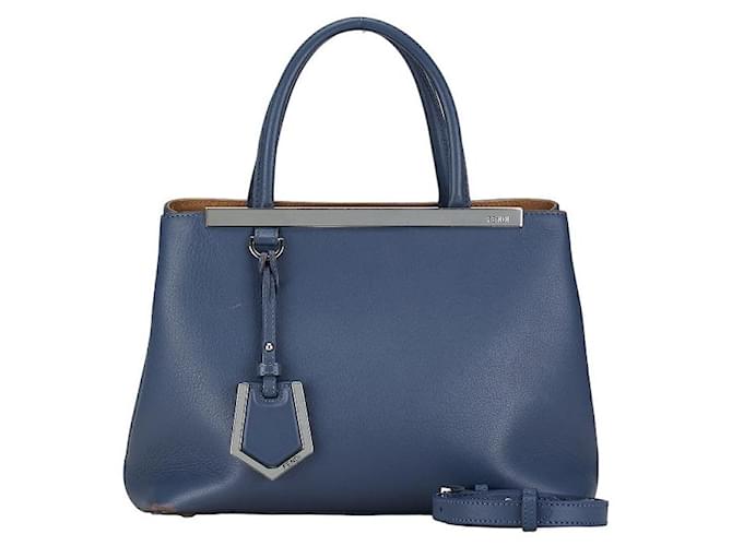 Bolsa de couro Fendi Petite 2Jours Tote em bom estado  ref.1394053