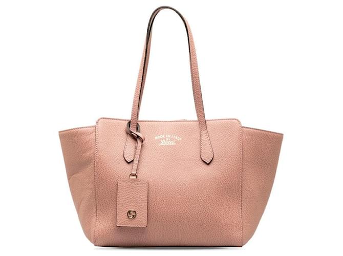 Gucci Leder Swing Tote Bag Leder Umhängetasche 354408 in gutem Zustand  ref.1394059