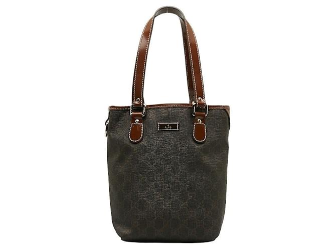 Gucci GG Supreme Tote Bag Canvas Handtasche 189897 in gutem Zustand Leinwand  ref.1394060