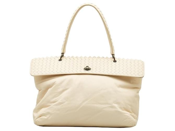 Bottega Veneta Intrecciato Fold Handbag  Leather Handbag in Good condition  ref.1394067