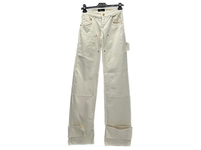 BLUMARINE Pantalón T.International S Algodón Beige  ref.1394084