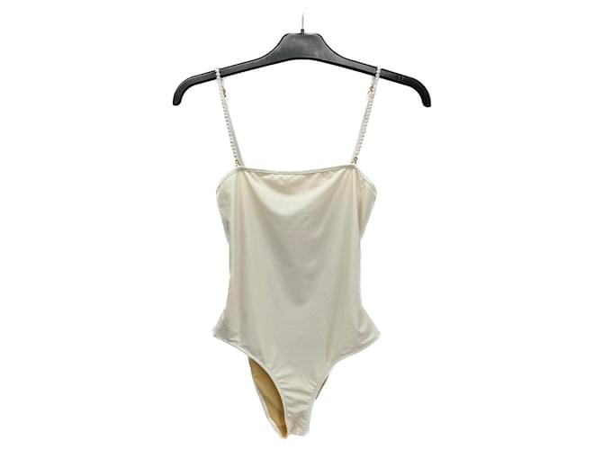 Autre Marque NON SIGNE / UNSIGNED  Swimwear T.International S Polyester White  ref.1394094