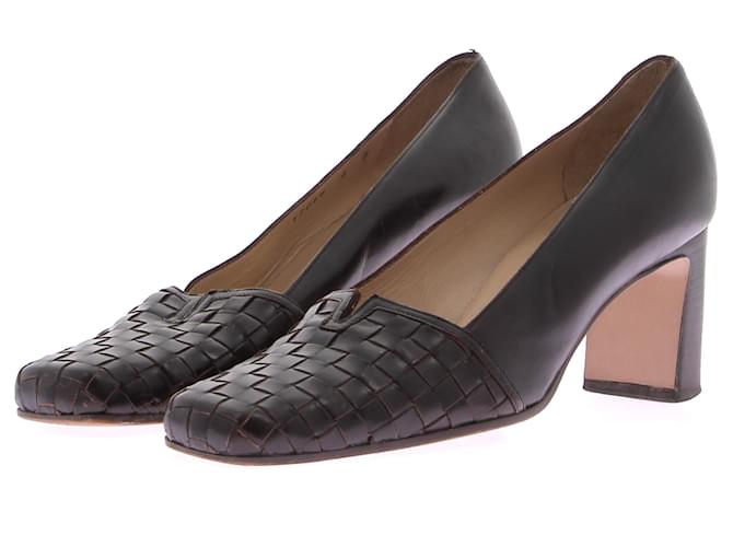 BOTTEGA VENETA Pumps T.US 6 Leder Braun  ref.1394119